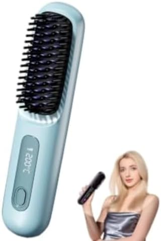 2 In 1 Straight Hair Comb Wireless Hair Straightener